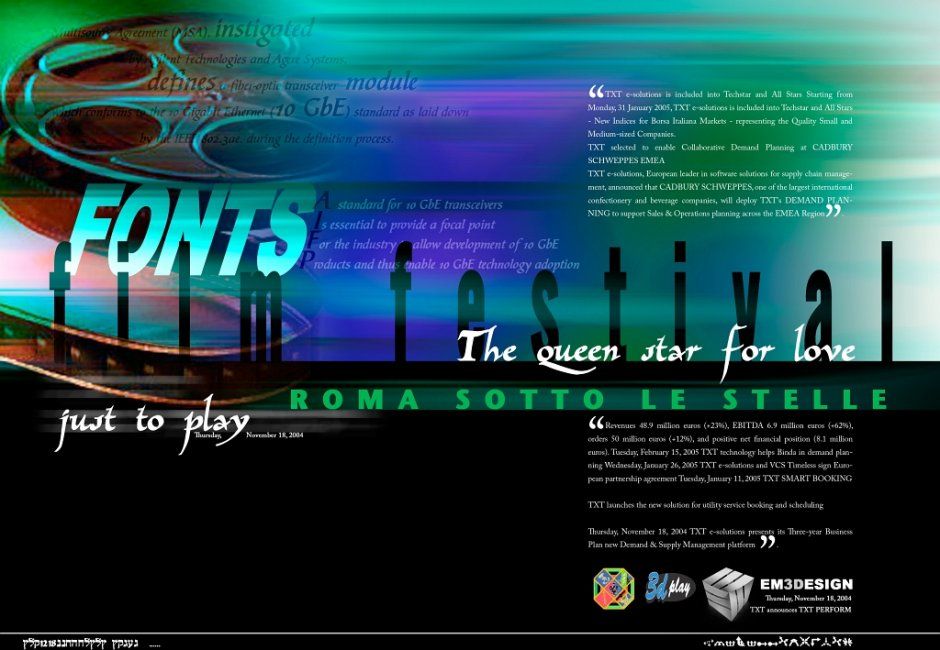 Cartellonistica pubblicitaria per eventi e manifestazioni