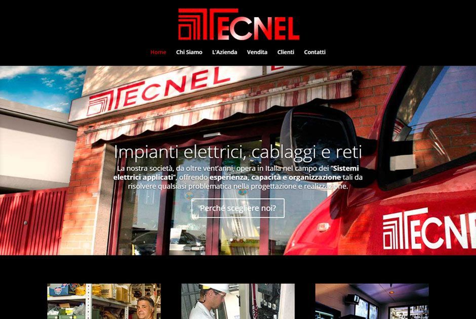 Illuminazione, grandi impianti e domotica in un sito web