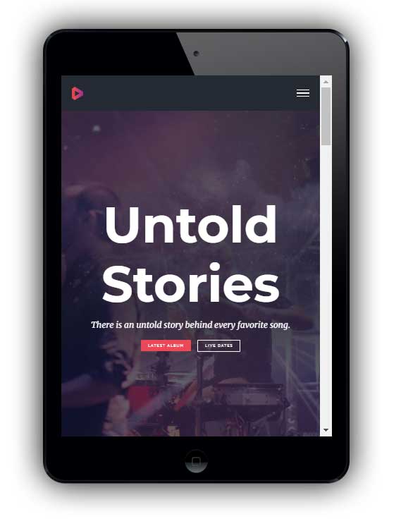 Ssito web flessibile e Responsive su iPad Ssito web flessibile e Responsive su iPad
