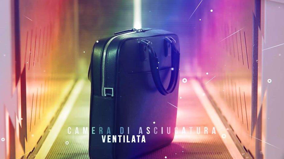 Frame video promozionale pelletteria alta moda