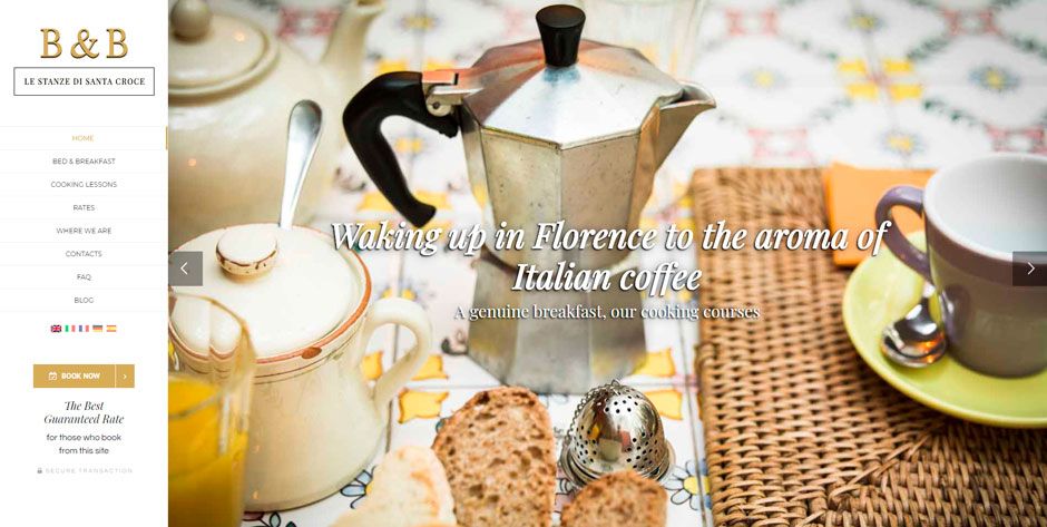 Home page sito Bed and Breakfast Firenze