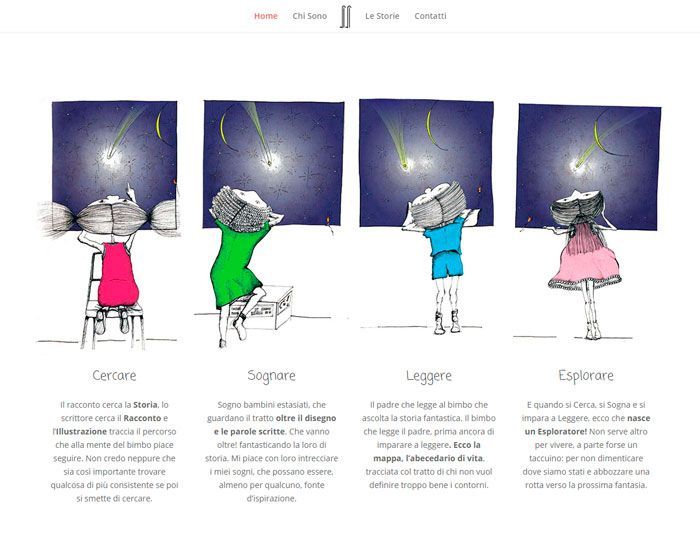 Sezioni immagini disegnate responsive design
