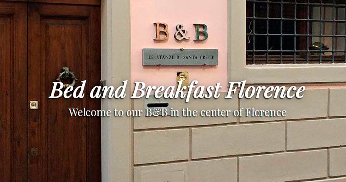 Targa ingresso Bed and Breakfast base per logo aziendale