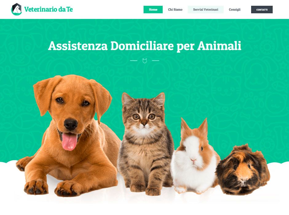 Un sito per veterinario sviluppato in WordPress