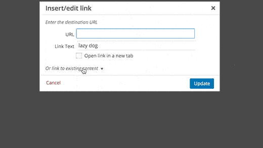 Link ai tuoi post e pagine esistenti in WordPress