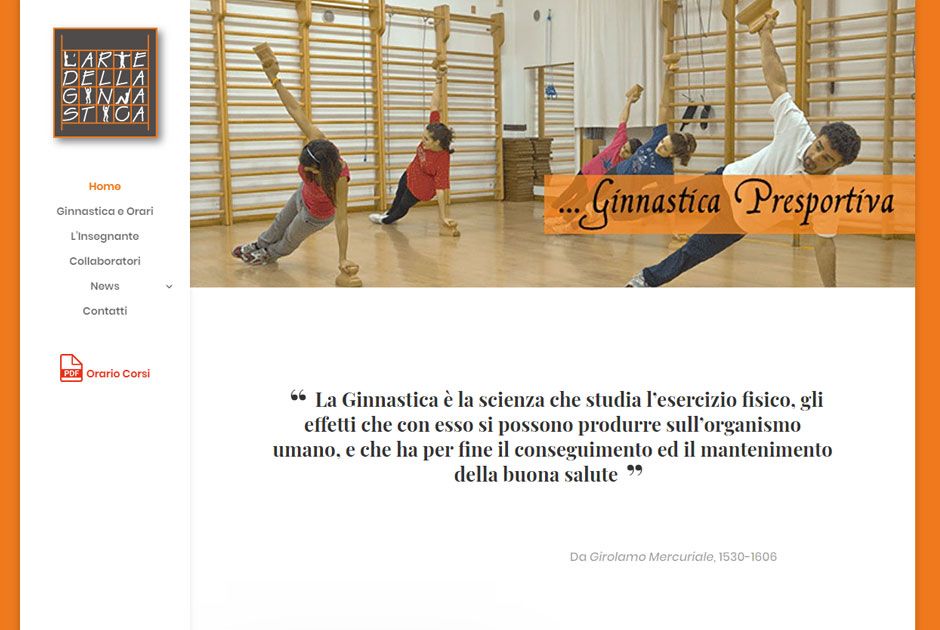 Un sito web per (fare) ginnastica?