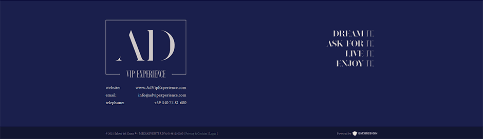 La migliore pagina di destinazione per il business Advipexperience footer La migliore pagina di destinazione per il business Advipexperience footer